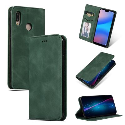 Retro huid voelen Business magnetische horizontale Flip lederen case voor Huawei P20 Lite (Army Green) Retro huid voelen Business magnetische horizontale Flip lederen case voor Huawei P20 Lite (Army Green)