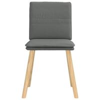 Eetkamerstoelen 4 st stof donkergrijs - thumbnail