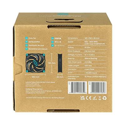 Iceberg Thermal IceGALE Silent PWM PC-ventilator Zwart
