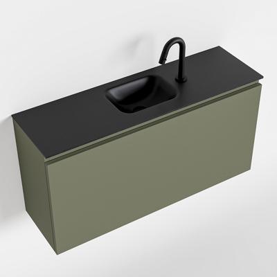 MONDIAZ OLAN 100cm toiletmeubel army. LEX wastafel urban midden 1 kraangat MONDIAZ OLAN 100cm toiletmeubel army. LEX wastafel urban midden 1 kraangat