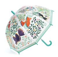 Bloemen en Vogels Paraplu - DJECO blauw - thumbnail