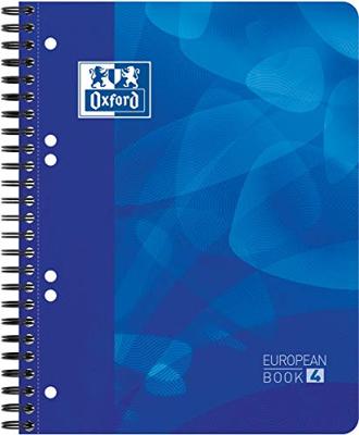 Projectboek Oxford School A5+ lijn 6-gaats 240 pagina&apos;s 80gr blauw | 5 stuks