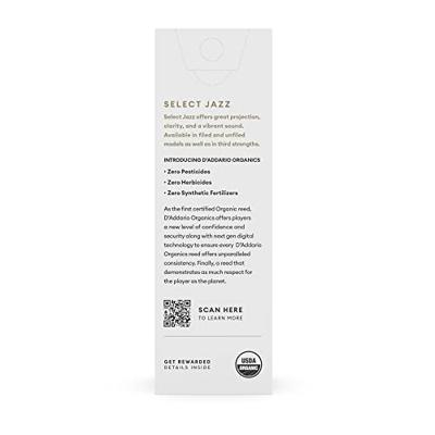 D'Addario Woodwinds ORSF05BSX4H Organic Select Jazz Baritonsaxofoonriet, 4 Hard, 5-pack D'Addario Woodwinds ORSF05BSX4H Organic Select Jazz Baritonsaxofoonriet, 4 Hard, 5-pack