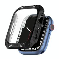 Rhombus riem boor + gehard film geïntegreerde zaak voor Apple Watch Series 7 45 mm - thumbnail