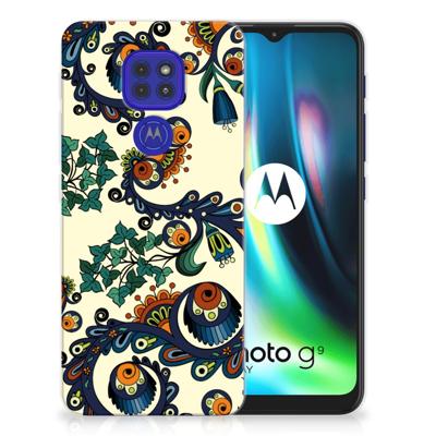 Siliconen Hoesje Motorola Moto G9 Play | E7 Plus Barok Flower Siliconen Hoesje Motorola Moto G9 Play | E7 Plus Barok Flower