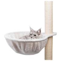 TRIXIE HANGMAND XXL VOOR KRABPALEN EXTRA-STRONG PLUCHE LICHTGRIJS 45X45 CM - thumbnail