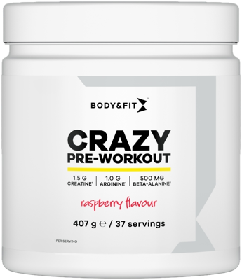 Body & Fit Crazy Pre-Workout Frambozen