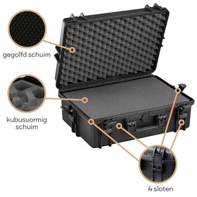 VR Flightcase met Pick en Pluck Schuim (Small) - thumbnail