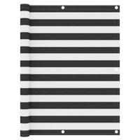 Balkonscherm 120x300 cm oxford stof antraciet en wit - thumbnail