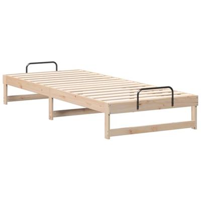 Bedframe met Draaghandvatten Bruin 90 x 220 cm Bedframe met Draaghandvatten Bruin 90 x 220 cm