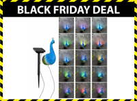 HI LED Pauw - RGB tuin wandlamp - 12 x 8,5 x 20 cm - thumbnail