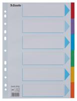 Tabbladen esselte stand a4 6dlg karton 11r ass | 20 stuks - thumbnail