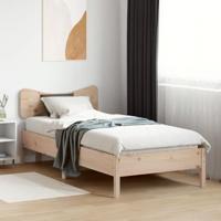 Bedframe zonder matras massief grenenhout 75x190 cm - thumbnail