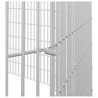 VidaXL Dierenverblijf 10 panelen 54x60 cm gegalvaniseerd ijzer - thumbnail