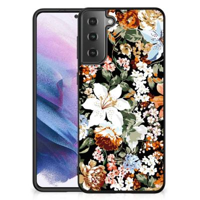 Bloemen Hoesje voor Samsung Galaxy S21 Plus Dark Flowers Bloemen Hoesje voor Samsung Galaxy S21 Plus Dark Flowers