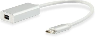 Equip USB C MALE TO MINI DP USB Type C Mini DisplayPort Wit kabeladapter/verloopstukje Equip USB C MALE TO MINI DP USB Type C Mini DisplayPort Wit kabeladapter/verloopstukje