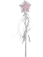 Fee staf zilver met sliertjes - thumbnail