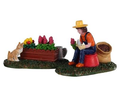 Garden grooming set of 2 kerstfiguur LEMAX - Lemax