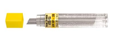 Pentel potloodstiften, 0,9 mm, 2B, etui van 12 stuks