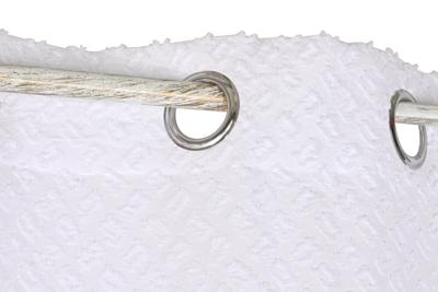 Gordijn Home ESPRIT Wit 140 x 260 x 260 cm Borduurwerk