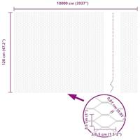 VidaXL Hexagon hek groen 1,2 x 100 m pvc - thumbnail