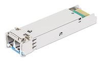 Intellinet Industrial Gigabit Fiber SFP Optical Transceiver Module 1000Base-LX (LC) Single-Mode Port, 10 km (6.2 mi.), MSA-compliant for Maximum Compatibility, Silver - thumbnail