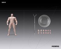 Inart Action Figure 1/12 Blank Male Body Skintone 17 cm - thumbnail