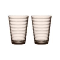 Iittala Aino Aalto Waterglas 0,33 l Linnen, per 2 - thumbnail