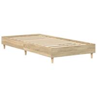 Bedframe zonder matras 90x200 cm spaanplaat sonoma eikenkleurig - thumbnail