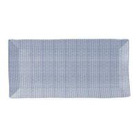 Royal Doulton Pacific Dots Serveerbord porselein 39 x 13 cm blauw - thumbnail