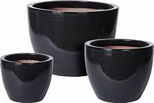 Bloempot Glazed klein zwart Glazuur 1 stuk Mcollections - Mcollections Bloempot Glazed klein zwart Glazuur 1 stuk Mcollections - Mcollections