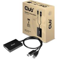 CLUB3D cac-1010 Displayport/usb DVI-I Daul link Zwart, Wit - thumbnail