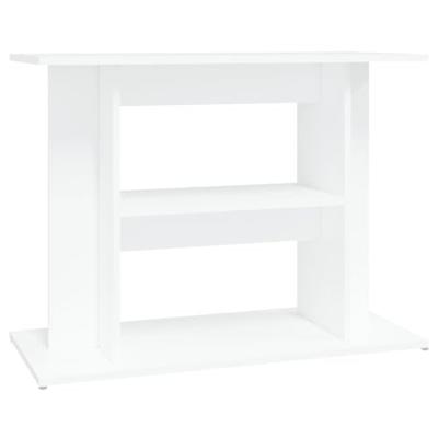 VidaXL Aquariumstandaard 80x35x60 cm bewerkt hout hoogglans wit - thumbnail