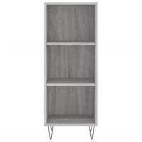Hoge kast 34,5x34x180 cm bewerkt hout grijs sonoma eikenkleurig - thumbnail
