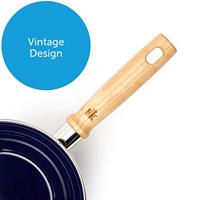 Indigo steelpan met deksel Zwart - thumbnail