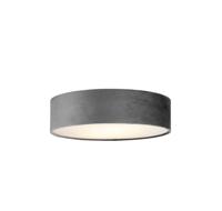 Searchlight PlafondlampDrum Pleat 38cm velvet antraciet - 23298-2GY - thumbnail