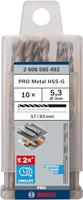 Bosch Accessories 2608585492 HSS Metaal-spiraalboor 5.3 mm Gezamenlijke lengte 86 mm Geslepen DIN 338 Cilinderschacht 10 stuk(s) - thumbnail