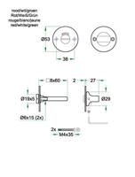 WC garnituur SF rvs mat WC 8mm - thumbnail