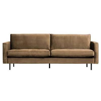 WOOOD Bank 'Rodeo' 2,5-zits, Velvet, kleur Taupe