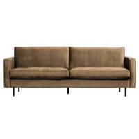 WOOOD Bank 'Rodeo' 2,5-zits, Velvet, kleur Taupe - thumbnail