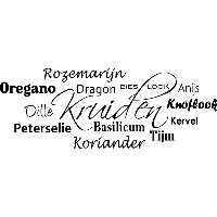 Kruiden - Muursticker - thumbnail