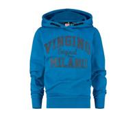 Vingino Essentials hoodie met logo blauw/zwart - thumbnail