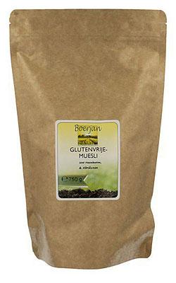 Boerjan Glutenvrije Muesli Hazelnoten Abrikozen 750 gram