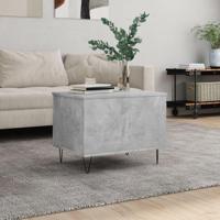 Salontafel 60x44,5x45 cm bewerkt hout betongrijs - thumbnail