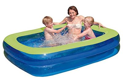 Wehncke Family Opblaas Zwembad 200x150x50 cm Blauw/Groen