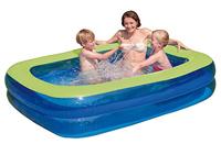 Wehncke Family Opblaas Zwembad 200x150x50 cm Blauw/Groen - thumbnail