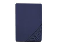 Biberna Jersey hoeslaken (Marineblauw, 90-100 x 200 cm) - thumbnail