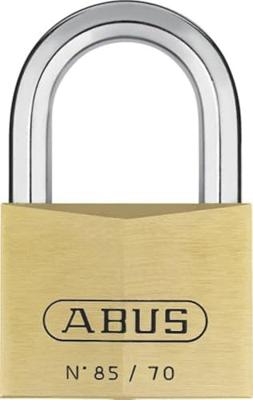 ABUS Cilinderhangslot | breedte slotlichaam 70 mm | messing gelijksluitend 0121 | 1 stuk - 2498 2498
