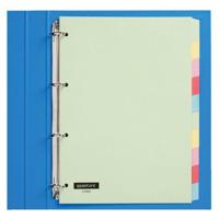 Tabbladen Quantore 4-gaats 10-delig assorti karton | 25 stuks - thumbnail