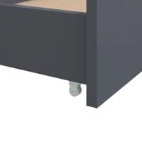 Bedframe met lades massief grenenhout donkergrijs 90x200 cm - thumbnail